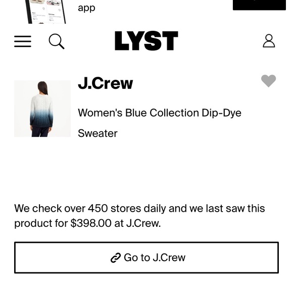 J. Crew Collection dip dye Blue Silk Blend - Picture 10 of 10